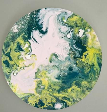 Примеры сюжетов для мастер-класса FLUID ART - техника жидкого акрила - сюжет 9