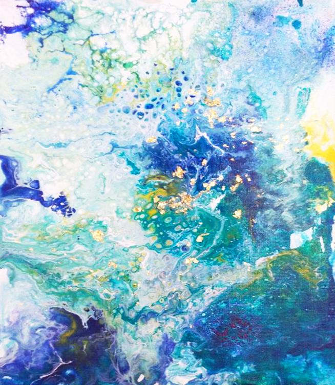 Примеры сюжетов для мастер-класса FLUID ART - техника жидкого акрила - сюжет 3