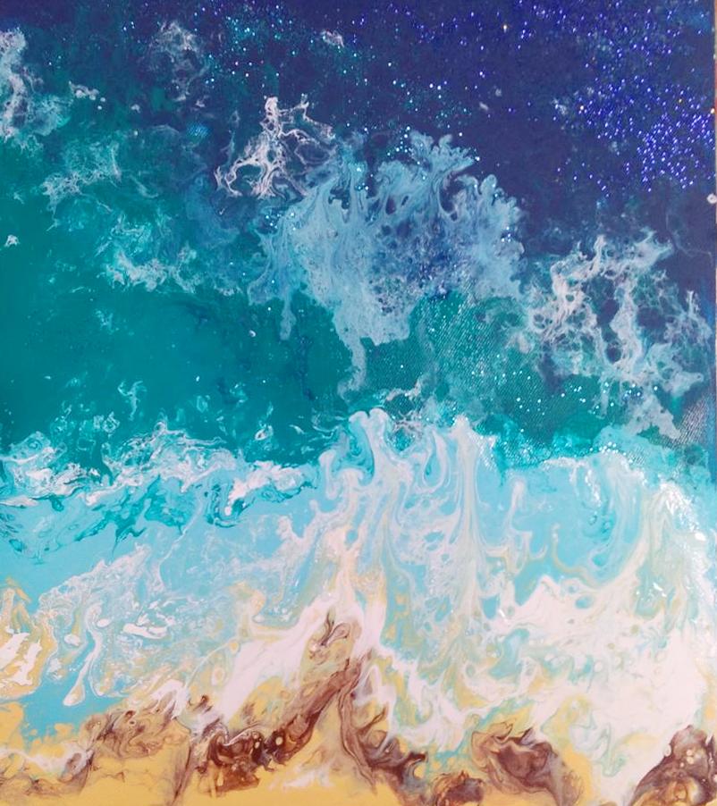 Примеры сюжетов для мастер-класса FLUID ART - техника жидкого акрила - сюжет 4